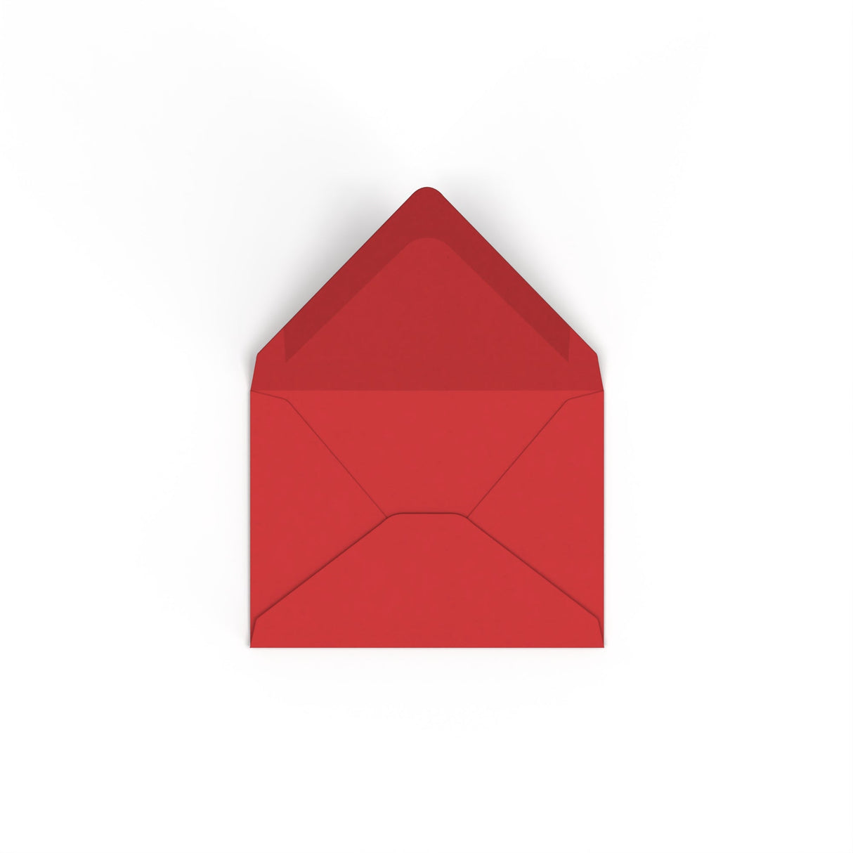 C7 Cherry Red British Made Gummed V-Flap Envelope (82 x 113mm)