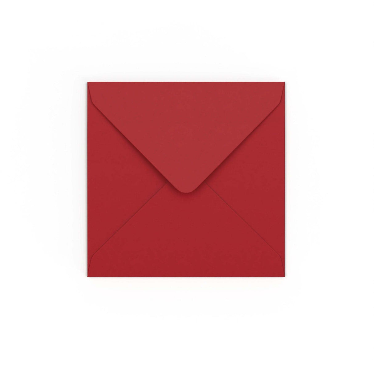 Dark Red Gummed V-Flap Envelope (130 x 130mm)