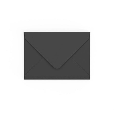 Black British Made Gummed V-Flap Envelope (133 x 184mm)