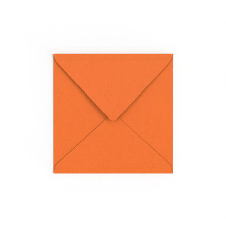 Flame Orange British Made Gummed V-Flap Envelope (155 x 155mm)