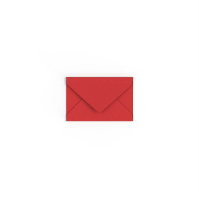 Cherry Red British Made Gummed Envelope (62 x 94mm)
