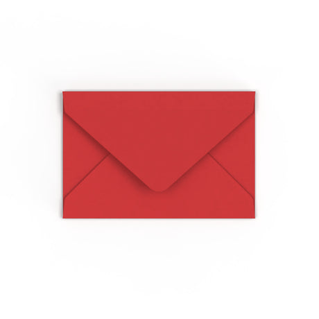 Cherry Red British Made Gummed Envelope (62 x 94mm)