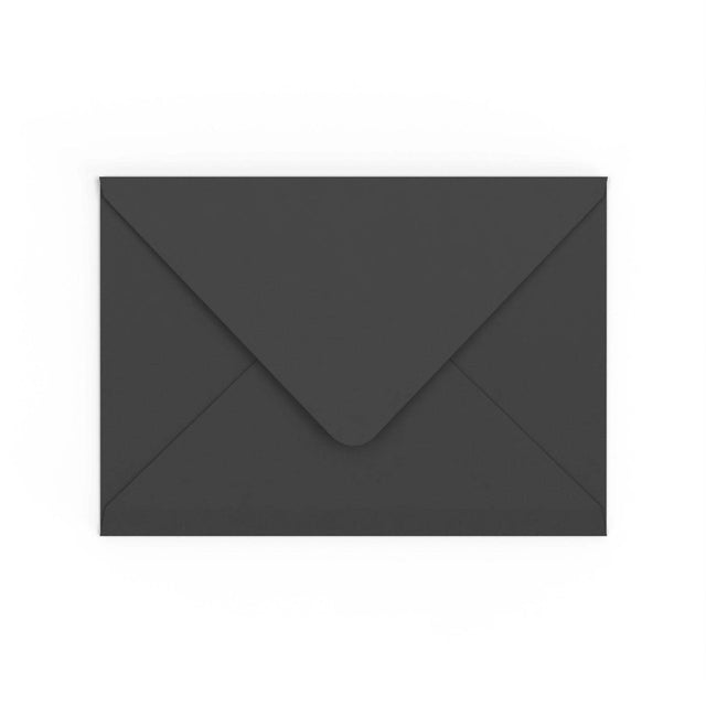 C5 Black British Made Gummed V-Flap Envelope (162 x 229mm)