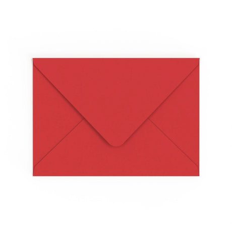C5 Cherry Red British Made Gummed V-Flap Envelope (162 x 229mm)