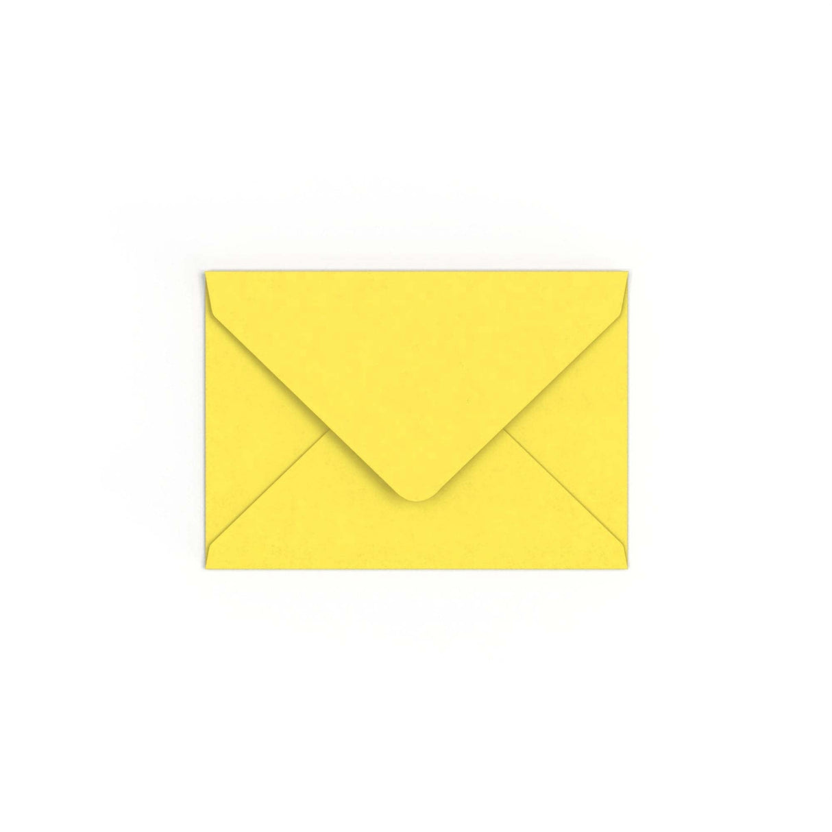 C6 Sunflower Yellow British Made Gummed V-Flap Envelope (114 x 162mm)