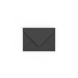C7 Black British Made Gummed V-Flap Envelope (82 x 113mm)