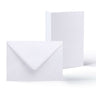 Linen Cards & Envelopes Packs White 162x229 mm + 148x210 mm