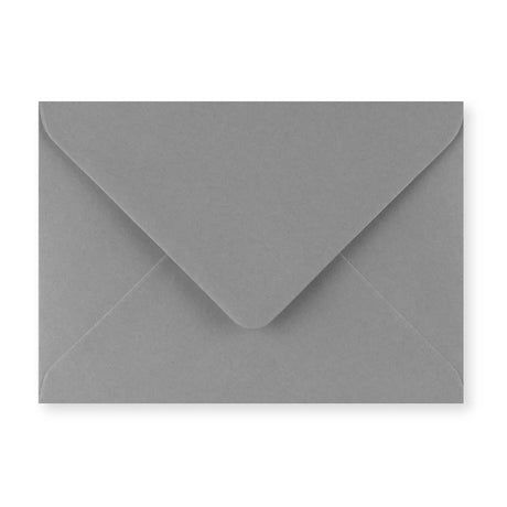 B6 Dark Grey Gummed V-Flap Greeting Card Envelope (125 x 175mm)