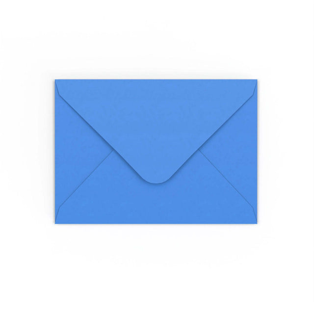 Bright Blue Gummed V-Flap Envelope (125 x 175mm)