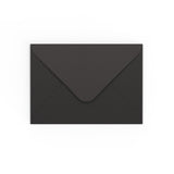B6 Black Gummed V-Flap Envelope (125 x 175 mm)