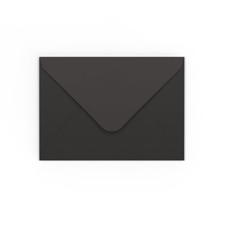 B6 Black Gummed V-Flap Envelope (125 x 175 mm)