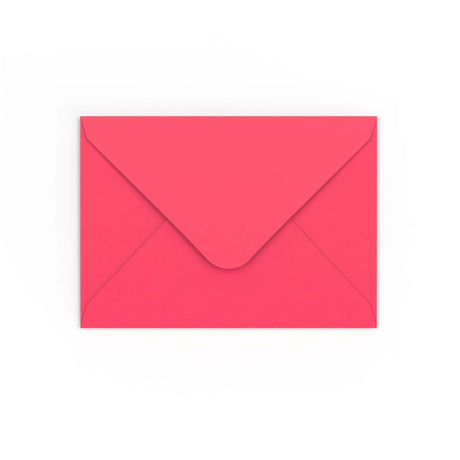 Bright Pink Gummed V-Flap Envelope (125 x 175mm)