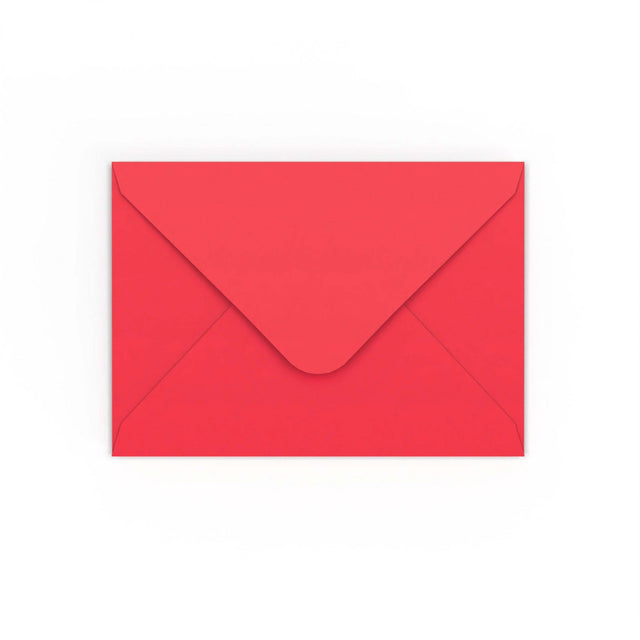 Bright Red Gummed V-Flap Envelope (125 x 175mm)