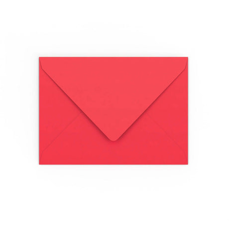 Bright Red Gummed V-Flap Envelope (133 x 184mm)
