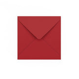 Dark Red Gummed V-Flap Envelope (140 x 140mm)