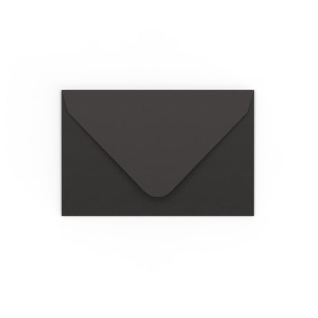 Black Gummed V-Flap Envelope (65 x 94 mm)