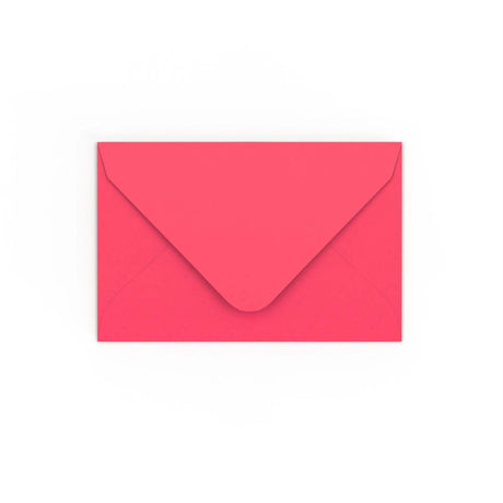 Bright Pink Gummed V-Flap Envelope (65 x 94mm)
