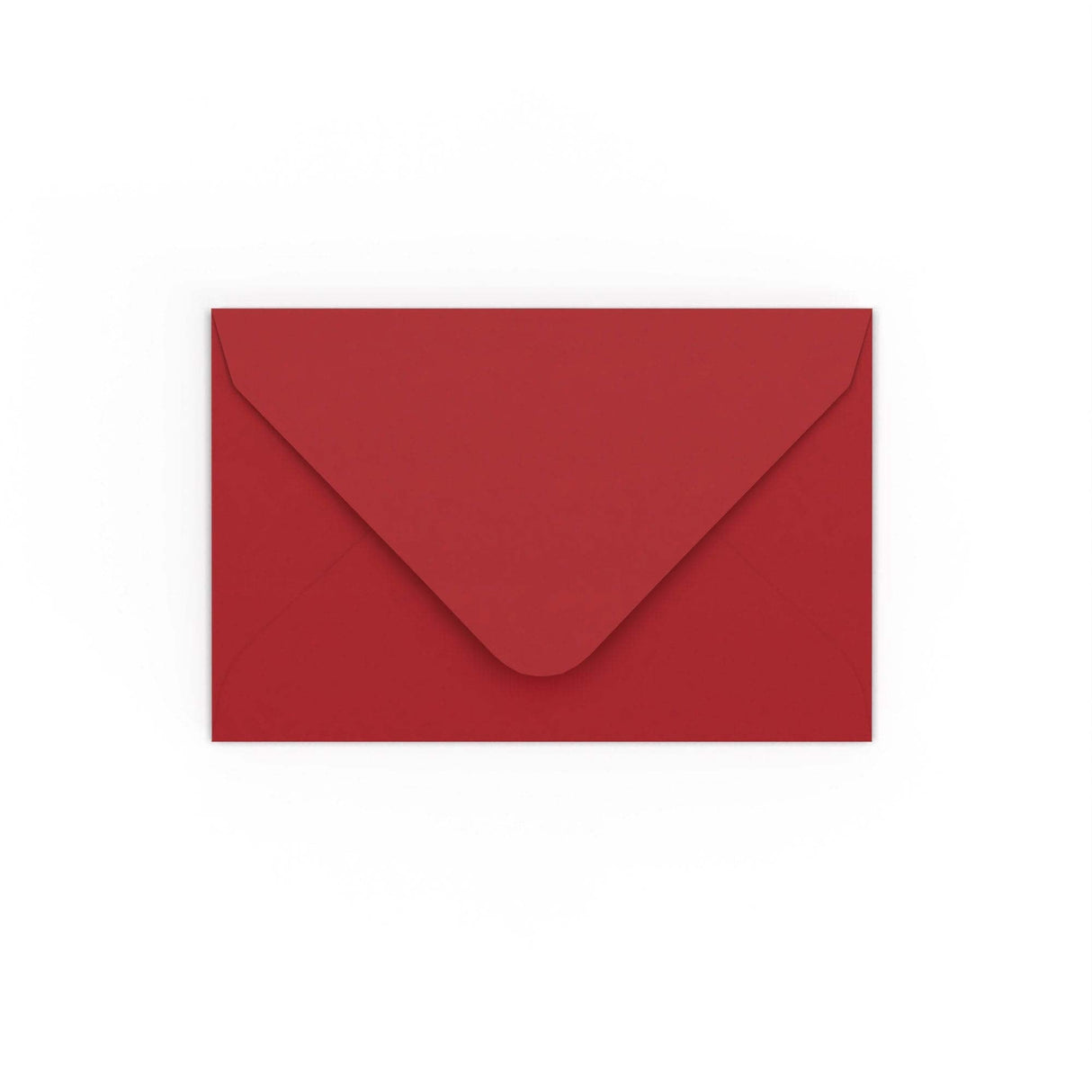 Dark Red Gummed V-Flap Envelope (65 x 94mm)
