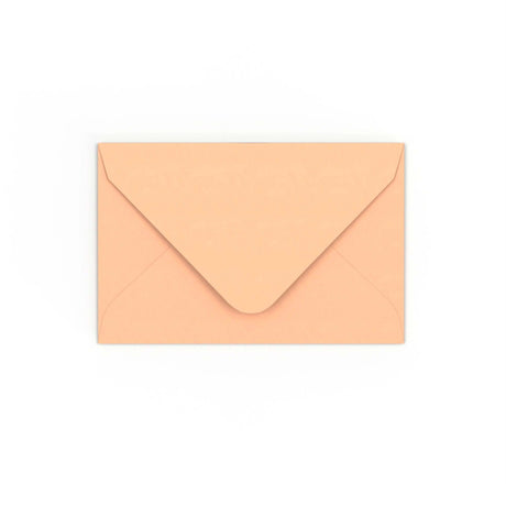 Salmon Pink Gummed V-Flap Envelope (65 x 94mm)