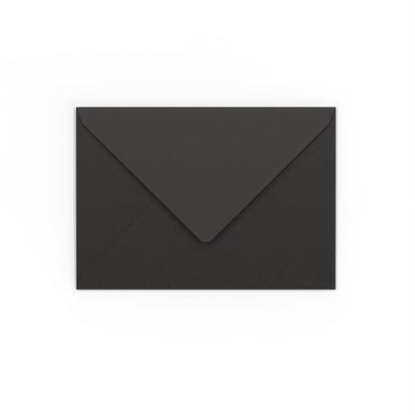 C6 Black Gummed V-Flap Envelope (114 X 162 mm)