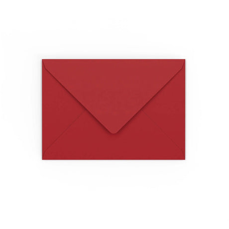 C6 Dark Red Gummed V-Flap Envelope (114 x 162mm)