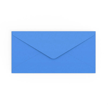 DL Bright Blue Gummed V-Flap Envelope (110 x 220mm)