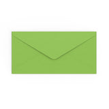 DL Mid Green Gummed V-Flap Envelope (110 x 220mm)