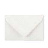 White lightweight laid envelope (90gsm) 62x94 mm