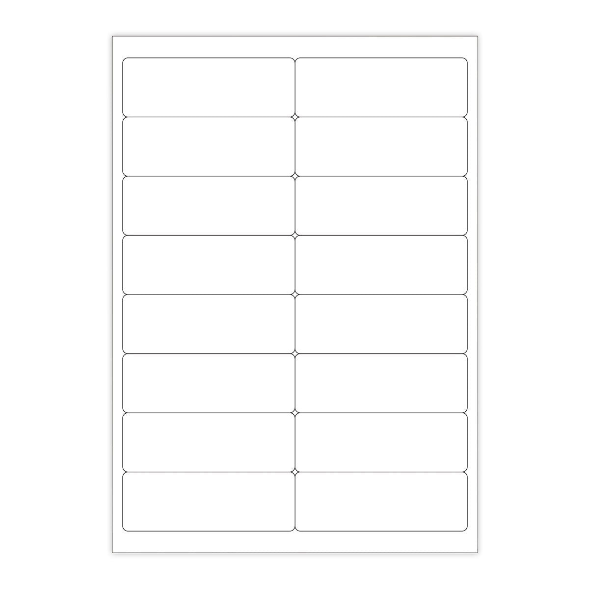 White Adhesive Labels