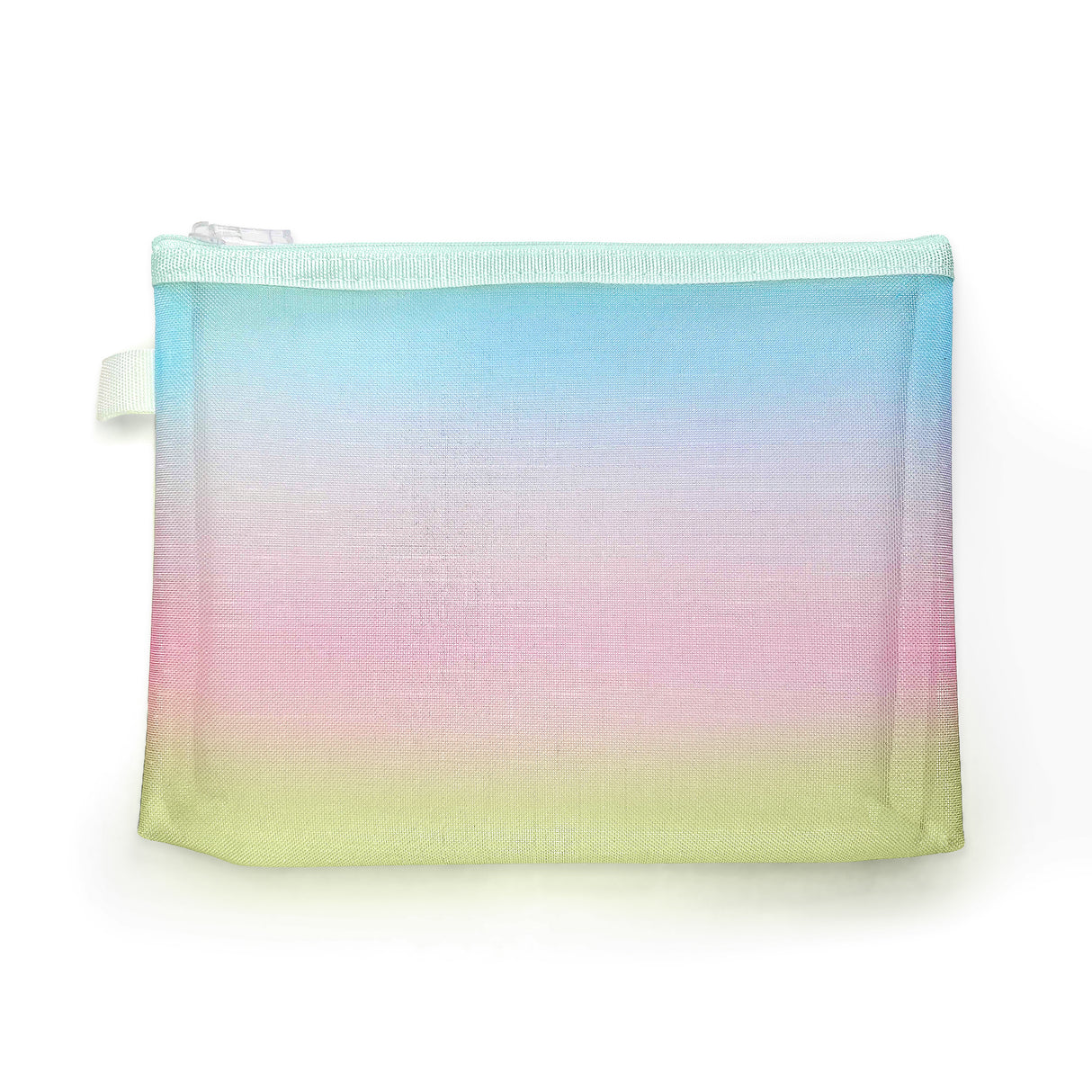 Gradient Nylon Mesh Zipper Pouch