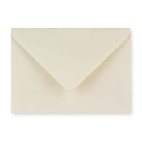 B6 Ivory Wove Gummed V-Flap Greeting Card Envelope (125 x 175mm)