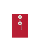 Coloured envelopes with string and washer closure